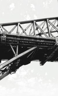 Low angle view of bridge against sky