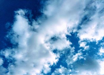 Low angle view of clouds in sky