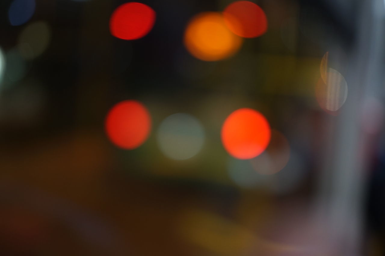 DEFOCUSED IMAGE OF LIGHTS