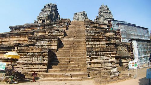 Low angle view of temple