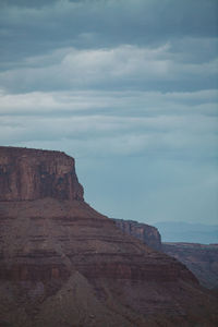 Darkness settles over the vermillion cliffs near moab utah