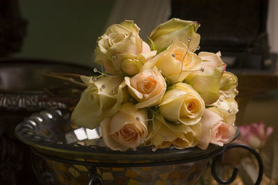 Close-up of rose bouquet