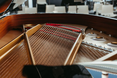 Close up piano