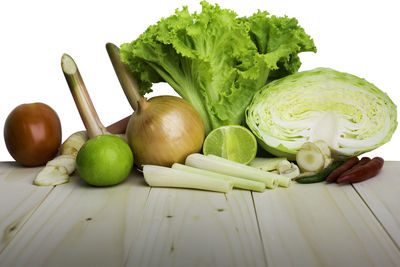 Close-up of fruits on table
