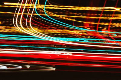 Light trail in city