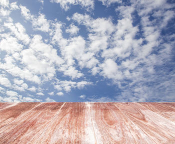 Scenic view of land against sky