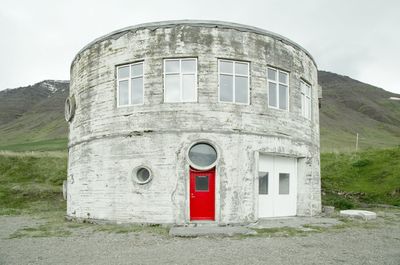 This architecture was used as a fish oil tank near flateyri in the west fjords of iceland.