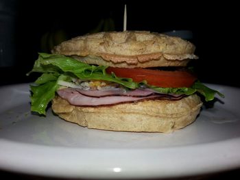 Close-up of food on plate