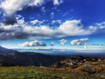 Scenic view of landscape against sky