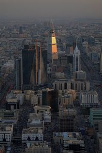 Aerial view of city