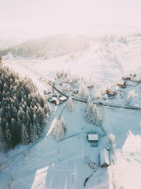 Snow covered landscape