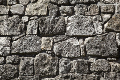 Full frame shot of stone wall