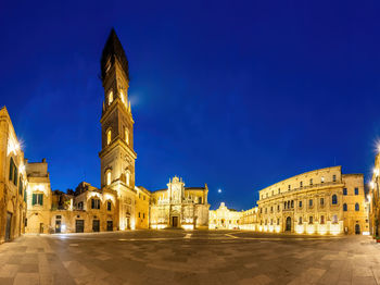 Low angle view of statue against sky