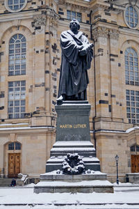 Low angle view of statue