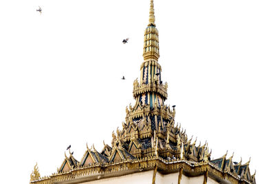 Low angle view of traditional building against sky