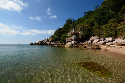 Scenic view of sea against sky