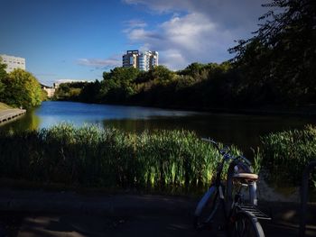 River with trees in background