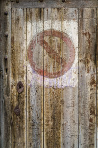 Full frame shot of rusty door