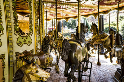 View of carousel in amusement park