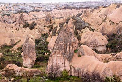 View of rock formations