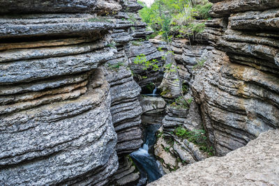 Full frame shot of rock formation