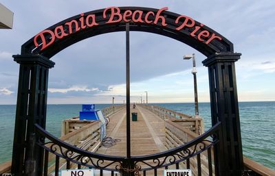 Scenic view from florida fishing pier