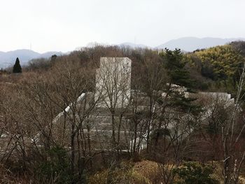 Scenic view of landscape against clear sky