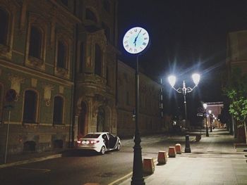 City street at night