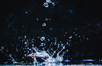 Full frame shot of man swimming in water