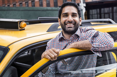 Portrait of taxi driver