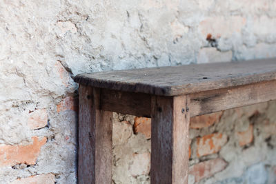 Close-up of weathered wall