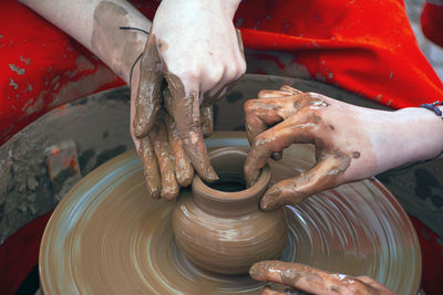 Man working in mud