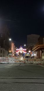 City street at night