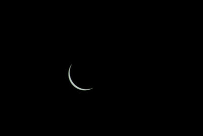 Close-up of moon against sky at night