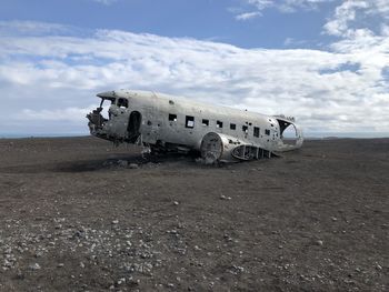 Old airplane iceland