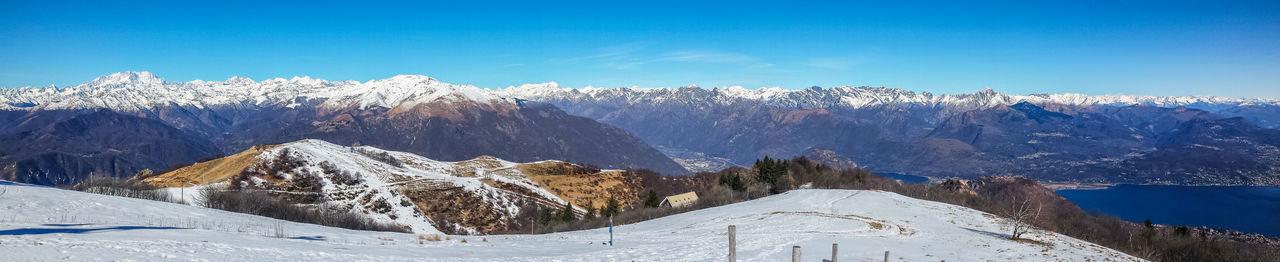 Snow covered mountain against sky