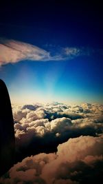 Aerial view of landscape against sky