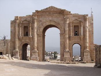 View of historical building against clear sky