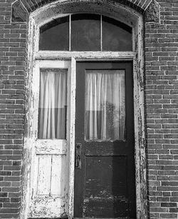 Close-up of closed window