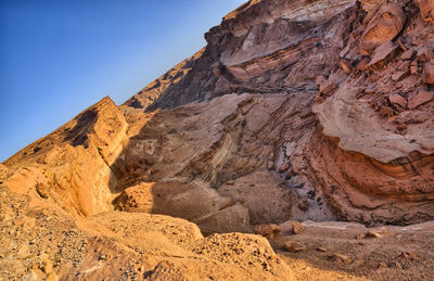 Rock formations in desert