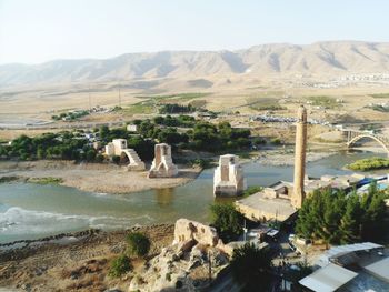 Scenic view of landscape with mountain in background