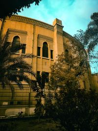 Low angle view of building against sky