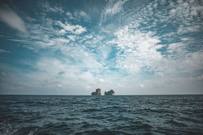 Scenic view of sea against sky