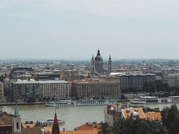 Cityscape with buildings in background