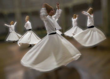 Rear view of people dancing