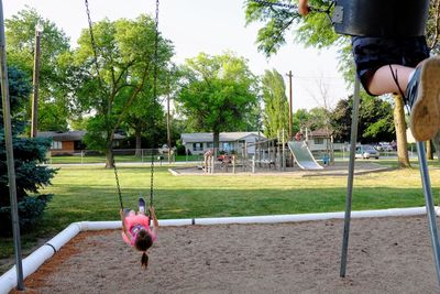 People playing in playground