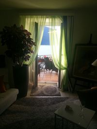 Table by window at home