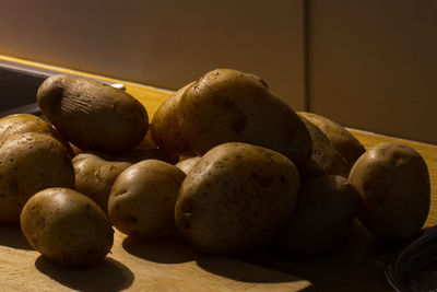 Close-up of fruits on table