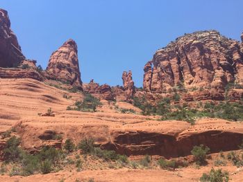 View of rock formations