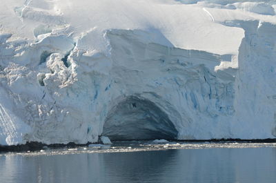 Scenic view of frozen landscape